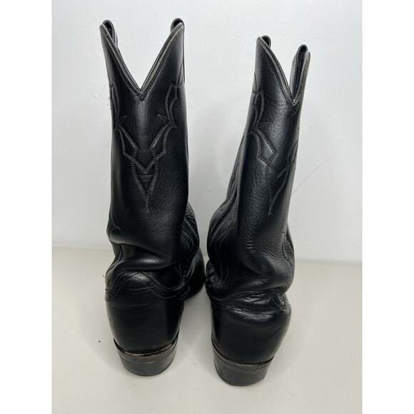 Dan Post Cowboy Boots Black Leather Men’s Size 9 D Style 6621 main image 7